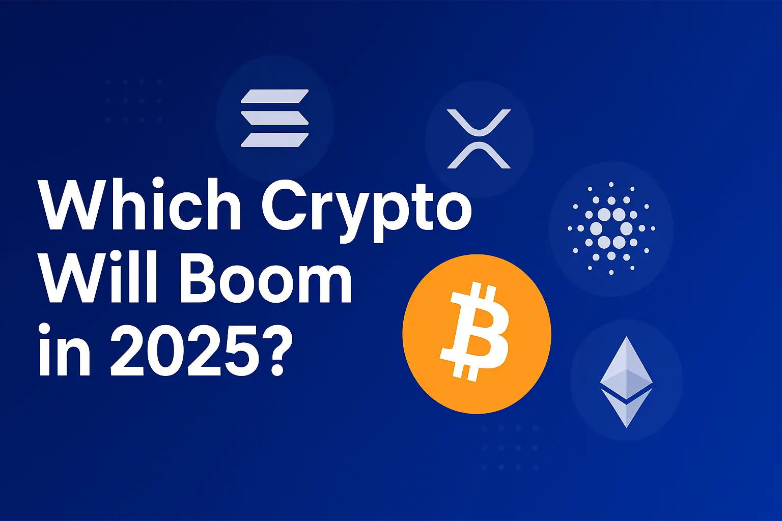Which crypto will boom in 2025 - top coins infographic