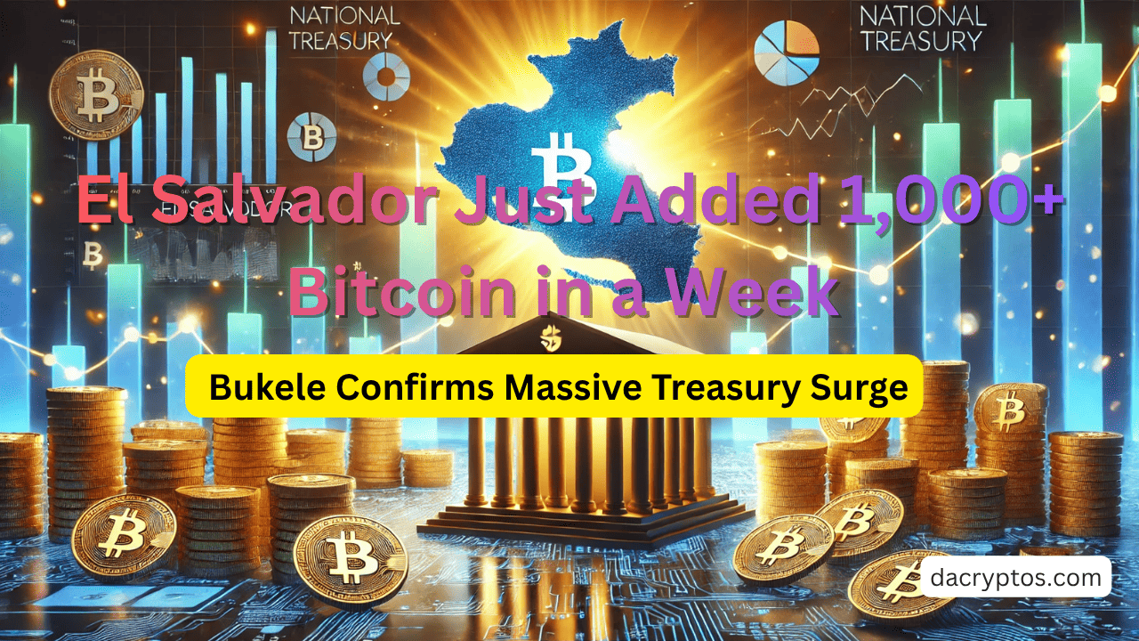 — Bukele Confirms Massive Treasury Surge