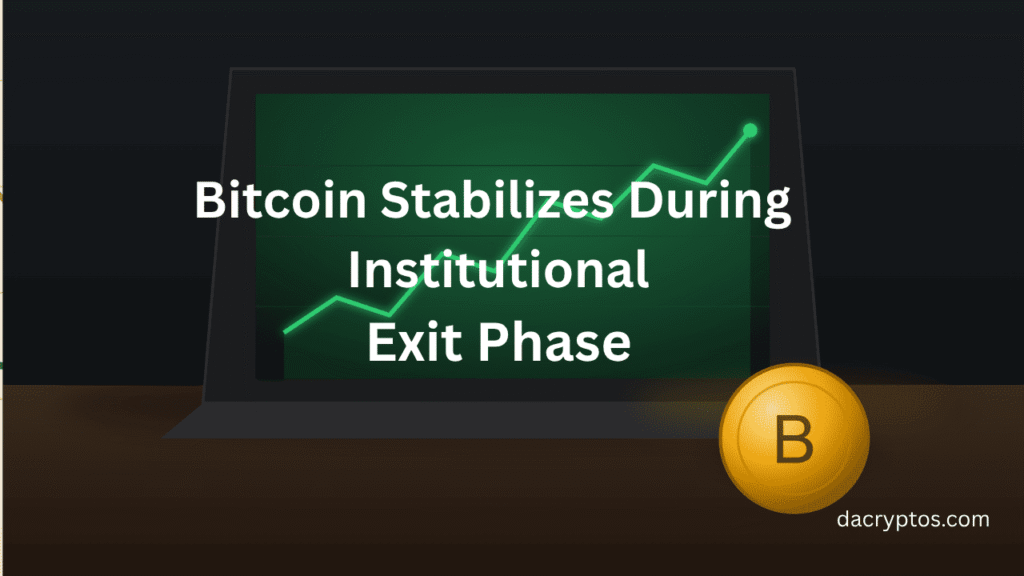 Bitcoin Stabilizes During Institutional Exit Phase