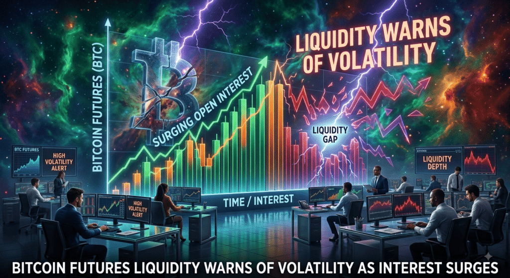 Bitcoin futures liquidity warns of volatility as interest surges