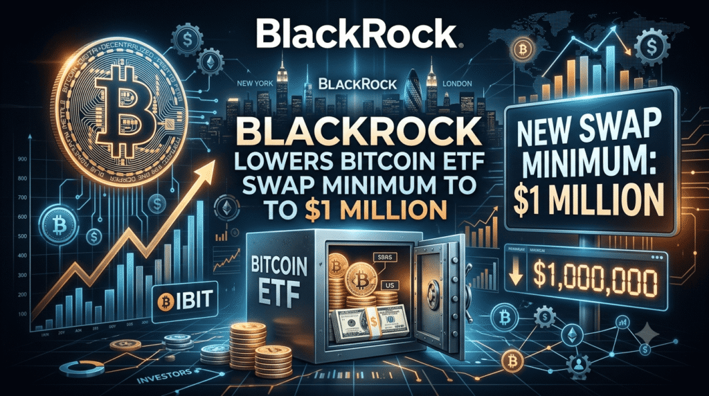 BlackRock Lowers Bitcoin ETF Swap Minimum to $1 Million