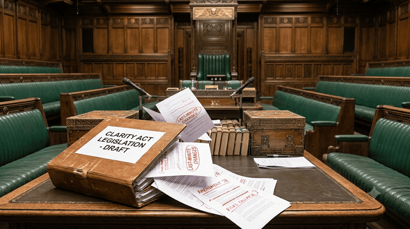 Clarity Act legislation risks collapse over last-minute changes