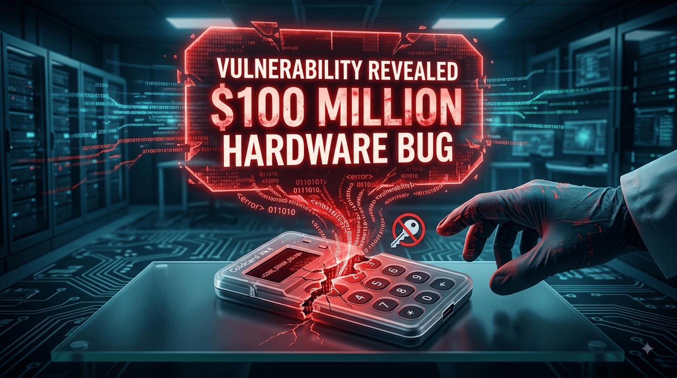 Coldcard code bug reveals $100 million hardware vulnerability