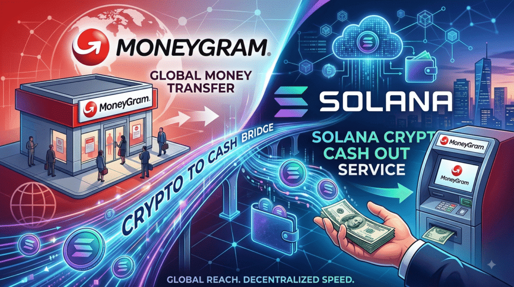 MoneyGram Launches Solana Crypto Cash Out Service