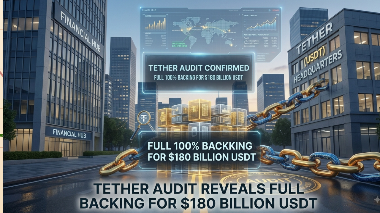 Tether Audit Reveals Full Backing for $180 Billion USDT