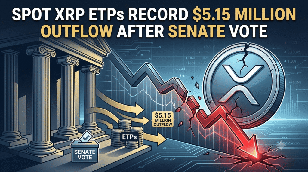 Spot XRP ETPs Record $5.15 Million Outflow After Senate Vote