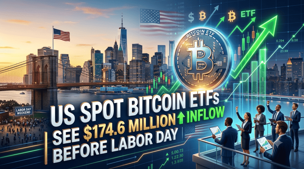 US Spot Bitcoin ETFs See $174.6 Million Inflow Before Labor Day